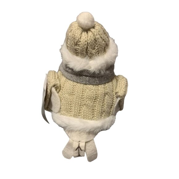 New Cove Wondershop Feathered Friends 2023 Bird In Sweater Hat Scarf Bird Figure - Picture 2 of 5